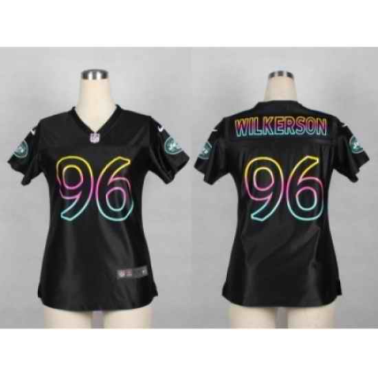 Nike women new york jets #96 wilkerson black jerseys[nike fashion]
